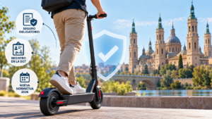 Seguro obligatorio para patinetes eléctricos en 2026: qué cambia y cómo afecta en Aragón